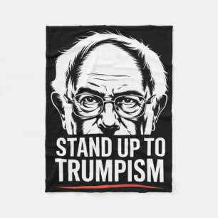 Lustiger Bernie Sanders Senator stellt sich gegen Fleecedecke