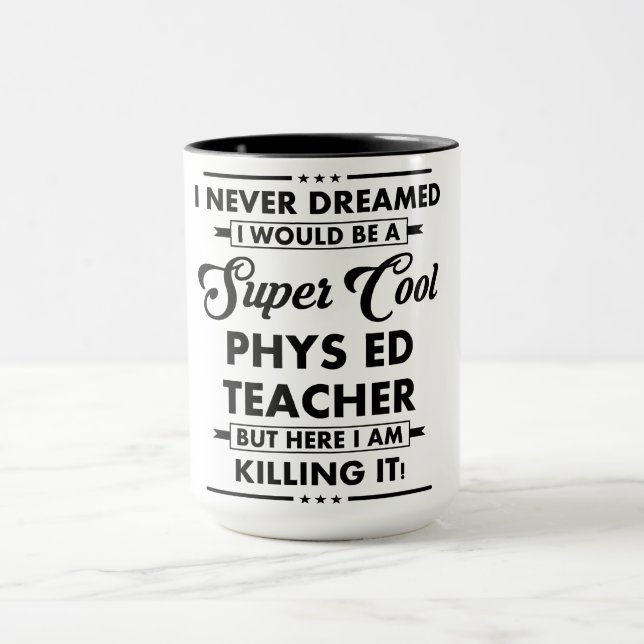 Lustiger Beruf/Beruf Super Cooler Lehrer Tasse (Zentrum)