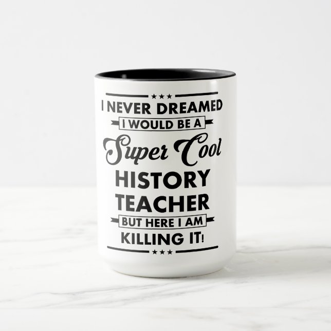 Lustiger Beruf/Beruf Super Cooler Lehrer Tasse (Zentrum)