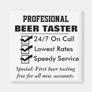 Lustiger beruflicher Bier-Schmecker Magnet