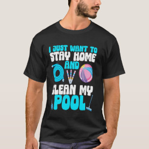 Lustiger Besitzer eines oberirdischen Pools therap T-Shirt