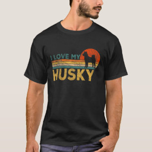 Lustiger Besitzer eines sibirischen Huskys Husky-M T-Shirt