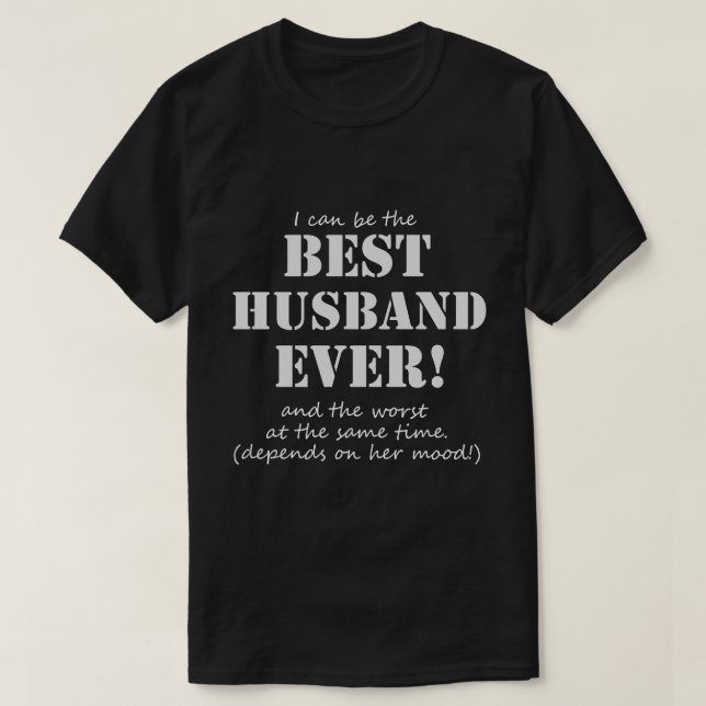 Lustiger bester Ehemann-überhaupt T - Shirt (Design vorne)