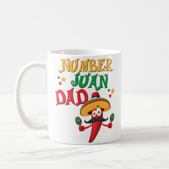 Lustiger bester mexikanischer Vater-spanische Kaffeetasse (Links)