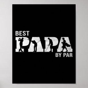 Lustiger Bester Papa By Par Golf Opa Vatertag M Poster
