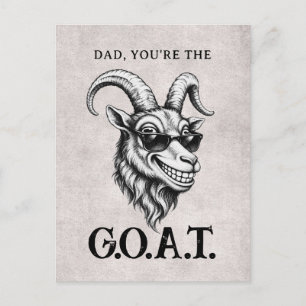 Lustiger bester Papa, du bist die Geiß Postkarte