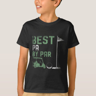 Lustiger bester Papa par Vater-Tag Golf T-Shirt