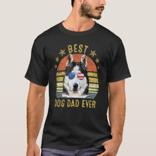 Lustiger bester sibirischer Husky-Vater überhaupt T-Shirt