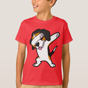 Lustiger betupfender Beagle-lustiger angesagter T-Shirt