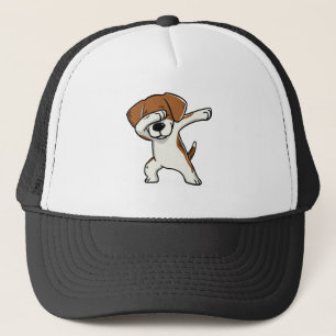 Lustiger betupfender Beagle-T - Shirt Truckerkappe