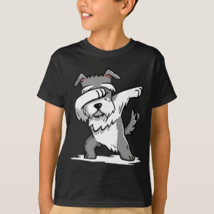 Lustiger betupfender Schnauzer-T - Shirt