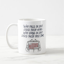 Lustiger Beziehungs-Kalender & Zeit Illustration Kaffeetasse