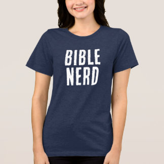 Lustiger Bibel-Nerd Christlicher Humor Grunge Tri-Blend Shirt