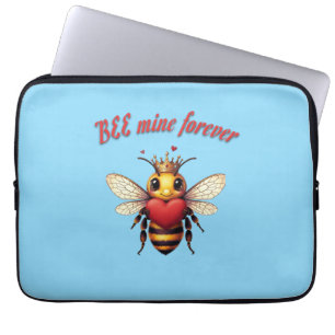 Lustiger Bienen-Wortspiel-Valentinstag Laptopschutzhülle