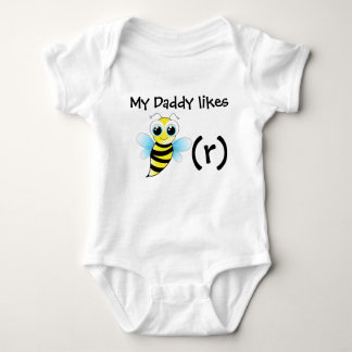 Lustiger Bienenbodysuit für Baby. Mein Vati mag Baby Strampler