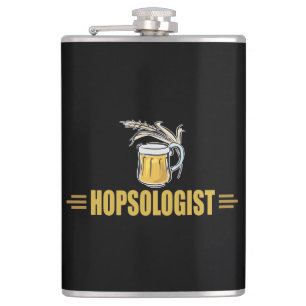 Lustiger Bier-Hopfenkundler Flachmann