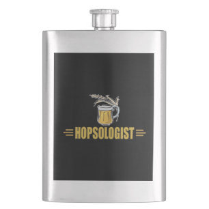 Lustiger Bier-Hopfenkundler Flachmann