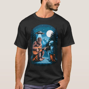 Lustiger Big Foot Alien Raumschiff Big Foot Sasqua T-Shirt