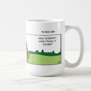 Lustiger Big Foot gefangen Kaffeetasse