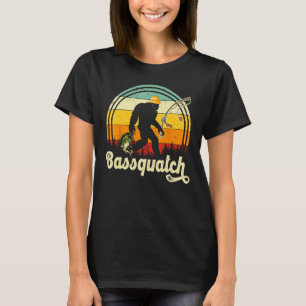Lustiger Bigfoot-Angeln Outdoor-Angelgeschenke für T-Shirt