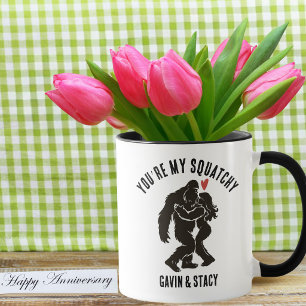 Lustiger BigFoot „Du bist mein Squatchy“ Jubiläum  Tasse