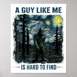Lustiger Bigfoot Ein Typ wie ich ist schwer im Wal Poster