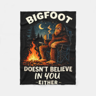 Lustiger Bigfoot für Männer & Frauen Camping Wande Fleecedecke