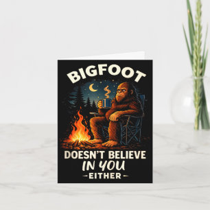 Lustiger Bigfoot für Männer & Frauen Camping Wande Karte