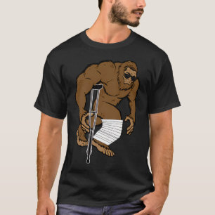 Lustiger Bigfoot gebrochenes Bein gute Besserung G T-Shirt