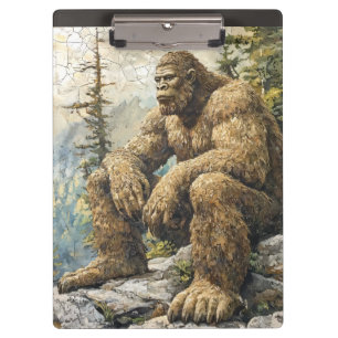 Lustiger Bigfoot Klemmbrett