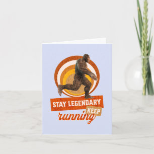 Lustiger Bigfoot Laufmotivation
