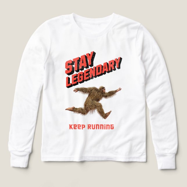 Lustiger Bigfoot Laufmotivation (Design Vorderseite)