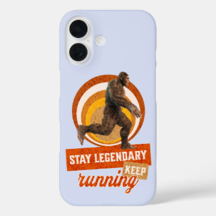Lustiger Bigfoot Laufmotivation iPhone 16 Hülle