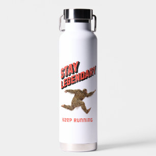 Lustiger Bigfoot Laufmotivation Trinkflasche