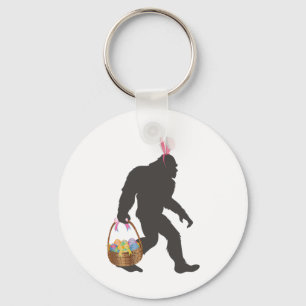Lustiger Bigfoot Ostern Grau - Clic Fit, Rundhals, Schlüsselanhänger