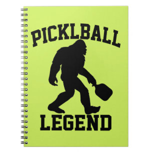 Lustiger Bigfoot-Pickleball-Legende Notizblock