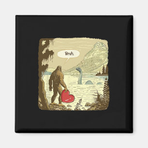 Lustiger Bigfoot Sasquatch Loch Ness Monster Lusti Magnet