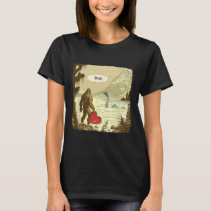 Lustiger Bigfoot Sasquatch Loch Ness Monster Lusti T-Shirt