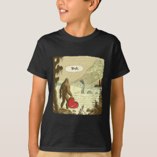 Lustiger Bigfoot Sasquatch Loch Ness Monster Lusti T-Shirt