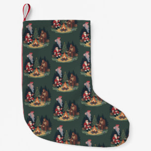 Lustiger Bigfoot Weihnachten Santa Sasquatch Campi Kleiner Weihnachtsstrumpf