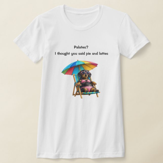 Lustiger Bikini-Dachshund  T-Shirt (Ablage )