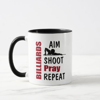 Lustiger Billard-Poolbillard-Tisch-Ziel-Witz Tasse