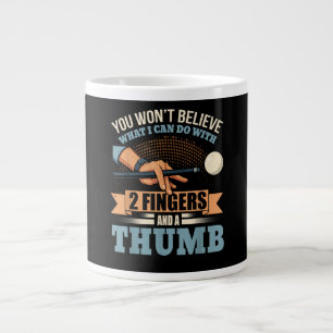 Lustiger Billardpool Jumbo-Tasse