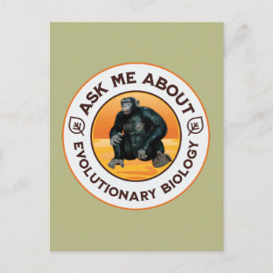 Lustiger Biologie-Lehrer Evolution Humor Geschenk Feiertagspostkarte