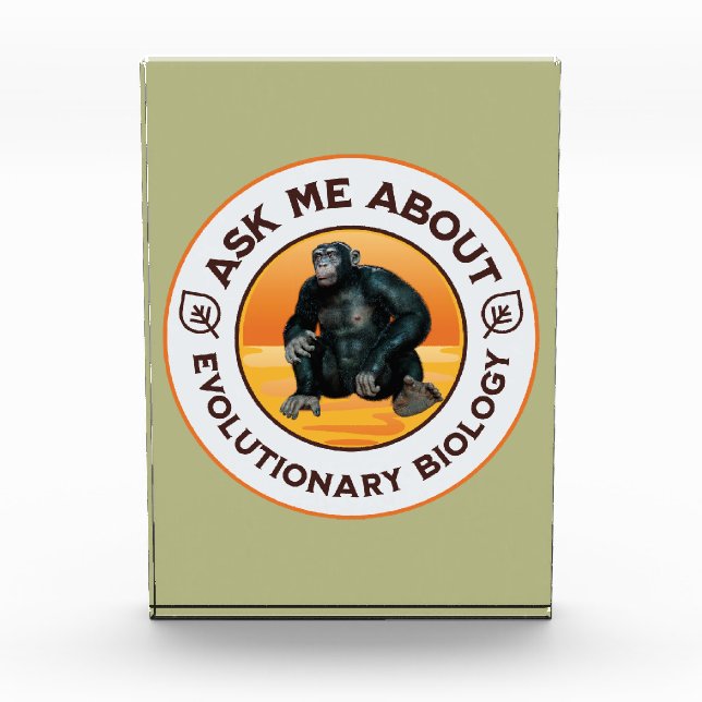 Lustiger Biologie-Lehrer Evolution Humor Geschenk Fotoblock (Vorderseite)