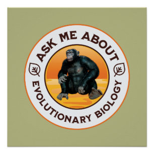 Lustiger Biologie-Lehrer Evolution Humor Geschenk Poster