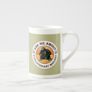 Lustiger Biologie-Lehrer Evolution Humor Geschenk Prozellantasse