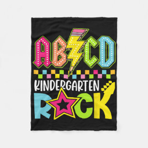 Lustiger Blitz Zurück zur Schule Kindergarten R Fleecedecke