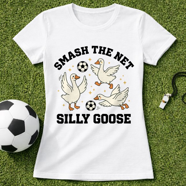 Lustiger Blöder-Enten-Fußball-Wortwitz T-Shirt (Von Creator hochgeladen)