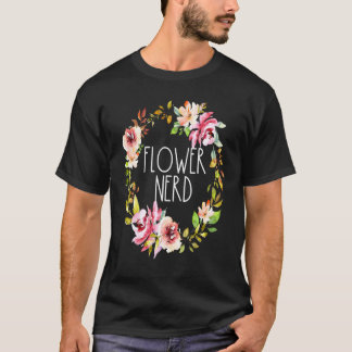 Lustiger Blumen Nerd Floralkranz Pflanzen Gartenar T-Shirt